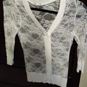 Lace sweater